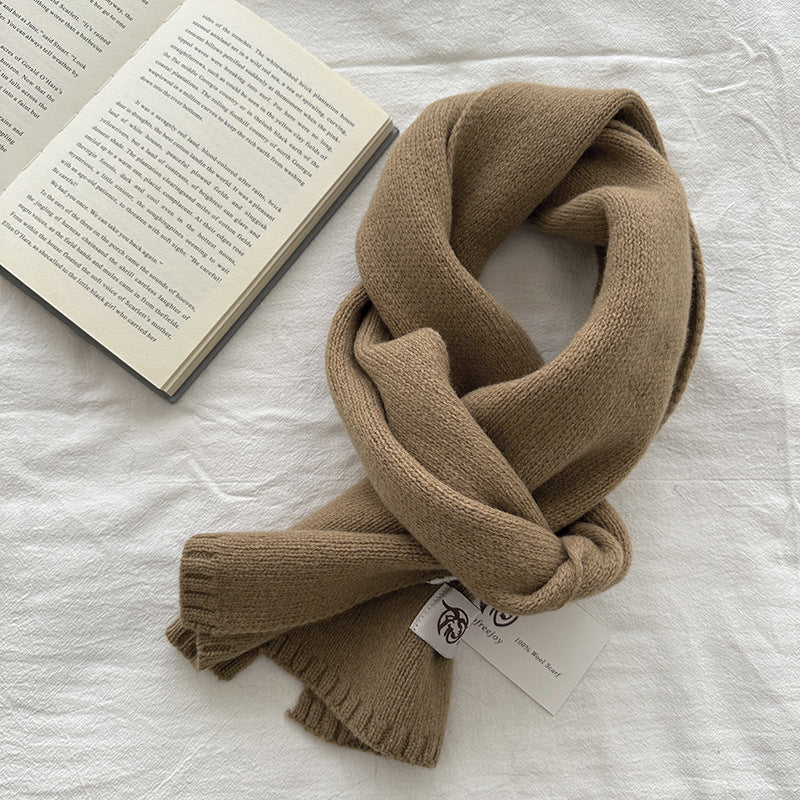 Women's & Men's Australian Pure Cotton Wool Color Winter Scarfs