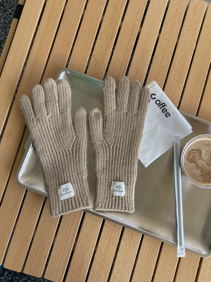 Women's Wool Knitted Cute Winter Warm Touch Gloves