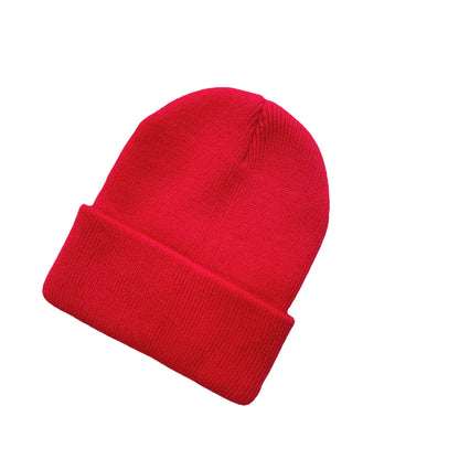 Children's Color Knitted Korean Casual Acrylic Woolen Kids' Headwear