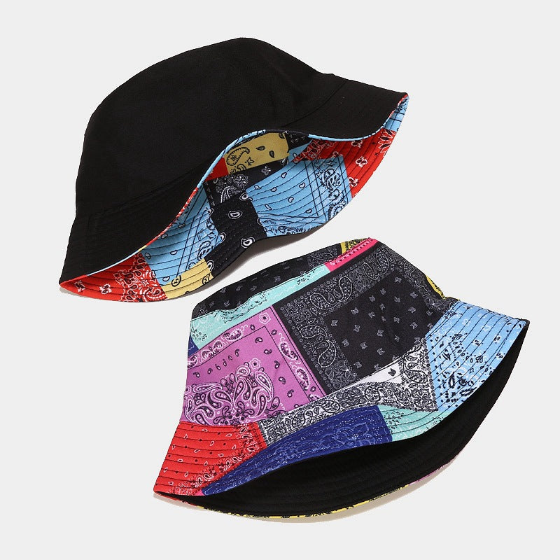 Women's & Men's Paisley Fisherman Hat Double-sided Fashion Sun Hats & Caps