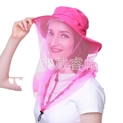 Women's & Men's Waterproof Bucket Hat Mask Mesh Sunshade Sun Hats & Caps