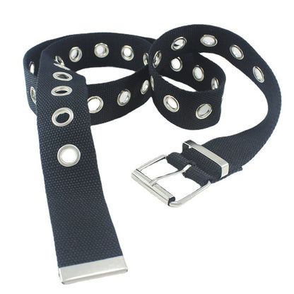 Hole Hollow Air Canvas Jeans Personality Fashion Belts