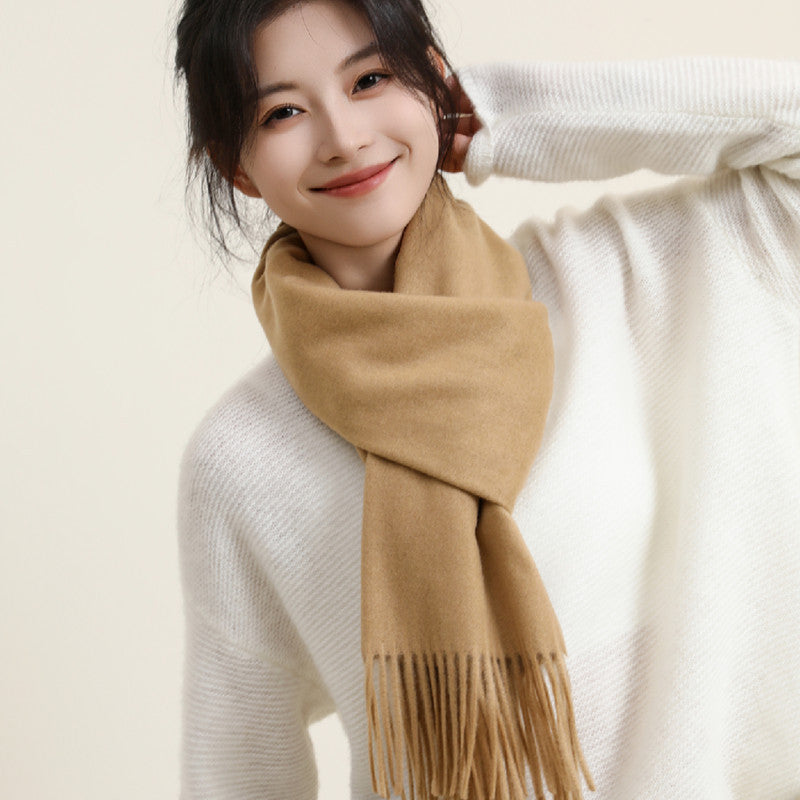 Women's Style Versatile Winter Thickened Business Wool Scarfs