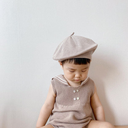 Korean Style Infant Western Knitted Hat Beret Soft Kids' Headwear