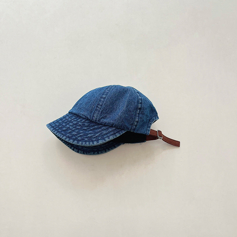 Children's Stylish Hat Denim Peaked Baseball Kids' Headwear