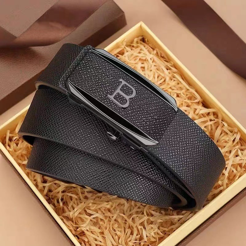 Men's Toothless Inner Wear Automatic Buckle Casual Belts