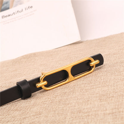 Women's Fashion Decoration Korean Jeans Smooth Buckle Belts