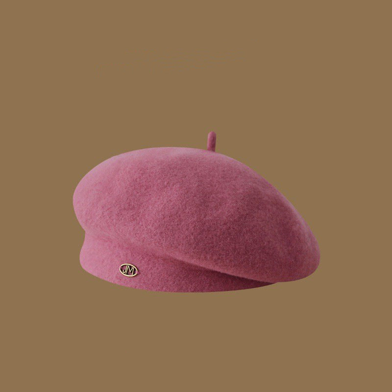 Women's Classic Style Beret Face Small Warm Korean Graceful Hats & Caps