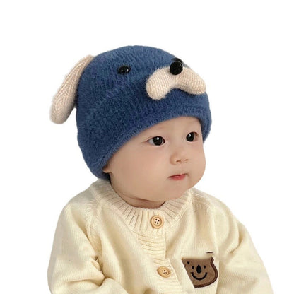 Winter Boys Cute Warm Woolen Ear Kids' Headwear