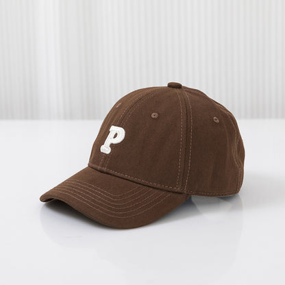 P Letter Sun Protection Hat Thin Kids' Headwear