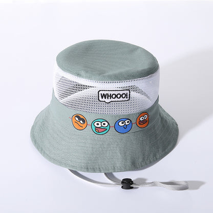 Children's Cartoon Mesh Summer Sun Protection Hat Male Kids' Headwear