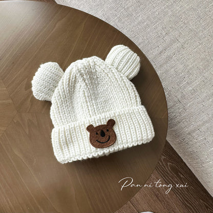 Children's Woolen Boy Knitted Hat Korean Winter Kids' Headwear