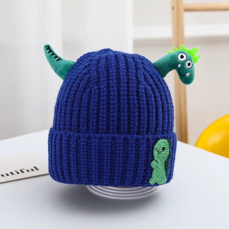 Hat Cute Super Dinosaur Shape Woolen Kids' Headwear