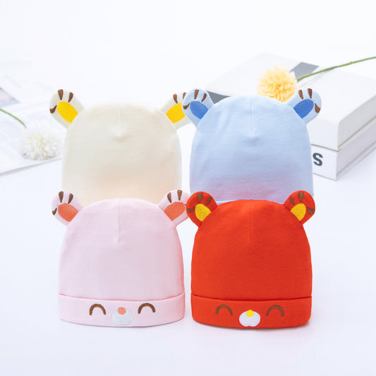 Hat Pure Cotton Class Born Boneless Kids' Headwear