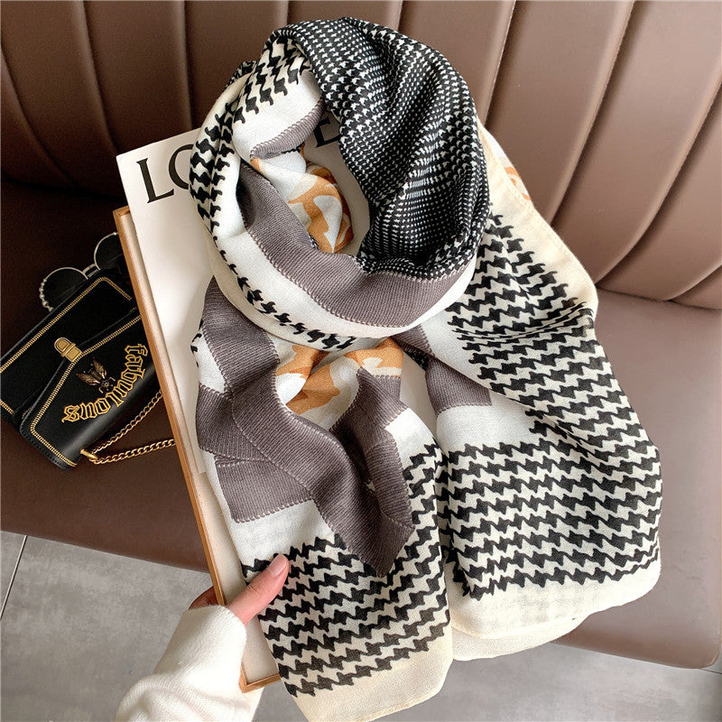 Women's Autumn Shawl Outer Match Fashion Cotton Linen Scarfs