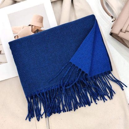 Women's Warm Double-sided Matching Korean Style Versatile Scarfs