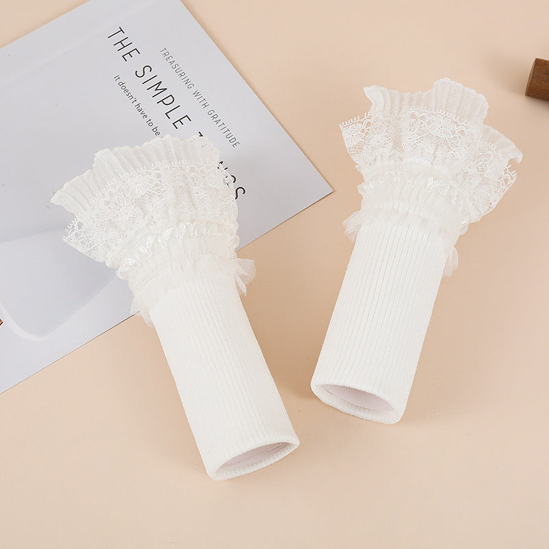 Temperament Classic Style Three-dimensional Decoration Cuff Gloves