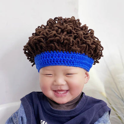 Hat Boys Wig Curly Hair Afro Kids' Headwear