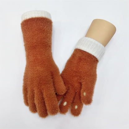 Wool Plus Long Winter Warm Plush Gloves