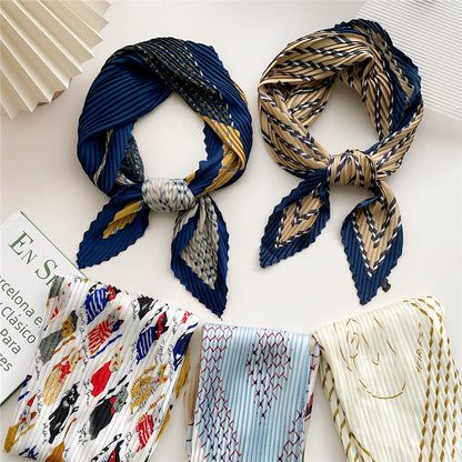 Women's Korean Style Western Fashion Decorative Professional Small Scarfs