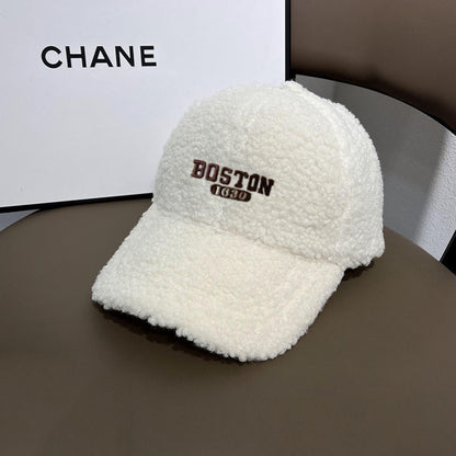 Women's Wool Hat Fashion Plush Peak Thickened Hats & Caps