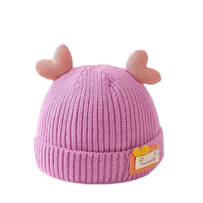 Thickened Male Female Cute Knitted Bucket Kids' Headwear