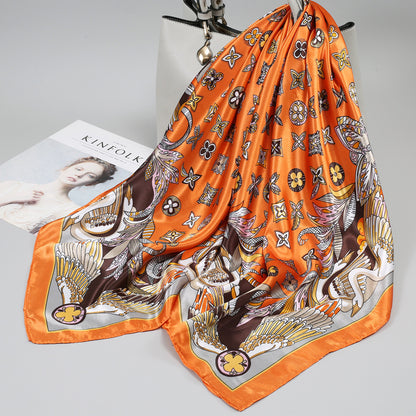 Large Kerchief Printed Female Mother's Outer Scarfs