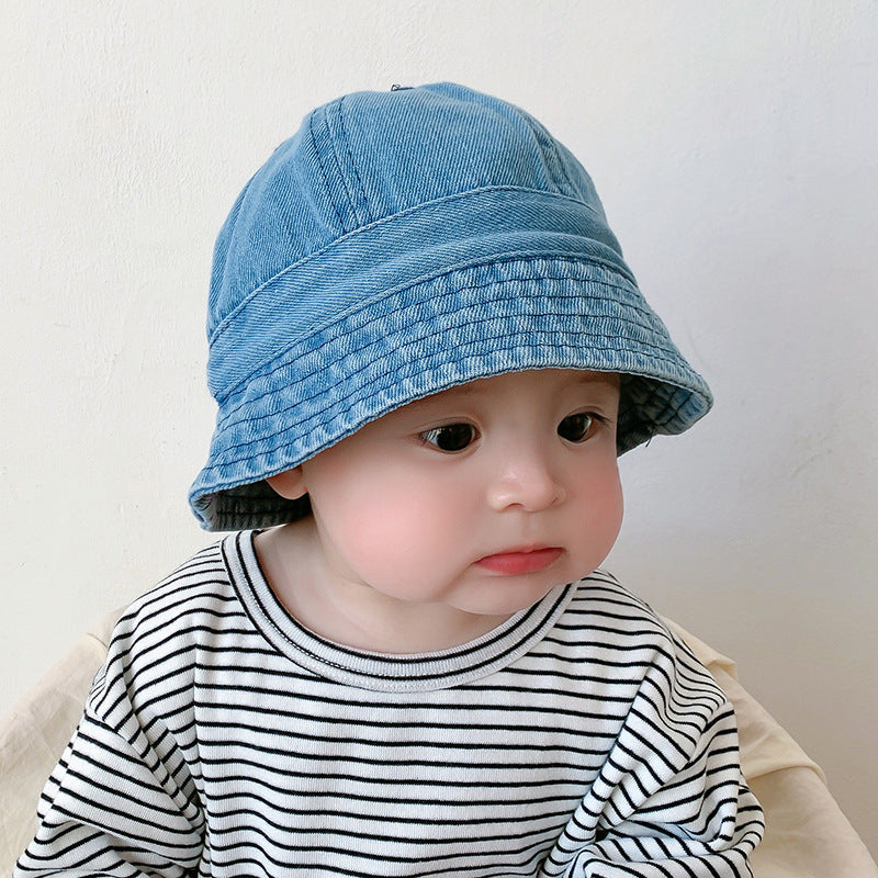 Hat Boys Jean Fisherman Korean Bucket Kids' Headwear