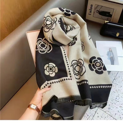 Women's Clover Artificial Cashmere Fashion Shawl Thickened Scarfs