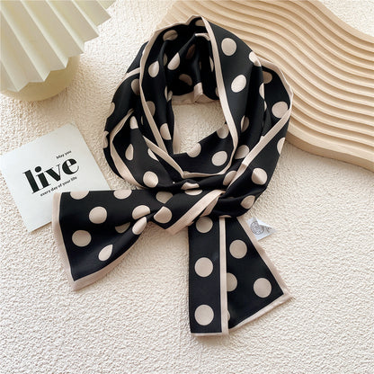 Women's Style Four Narrow Hair Band Tie Bag Temperament Scarfs