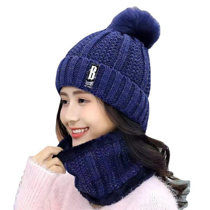 Women's Winter Korean Style Wool Hat Fleece-lined Hats & Caps