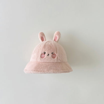 Children's Hat Cute Super Plush Warm Fisherman Kids' Headwear