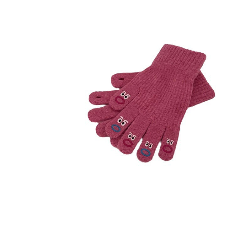 Women's & Men's Expression Bag Cute Five-finger Touch Screen Gloves