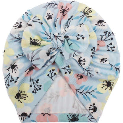 Summer Bow Hat Thin Creative Printing Kids' Headwear