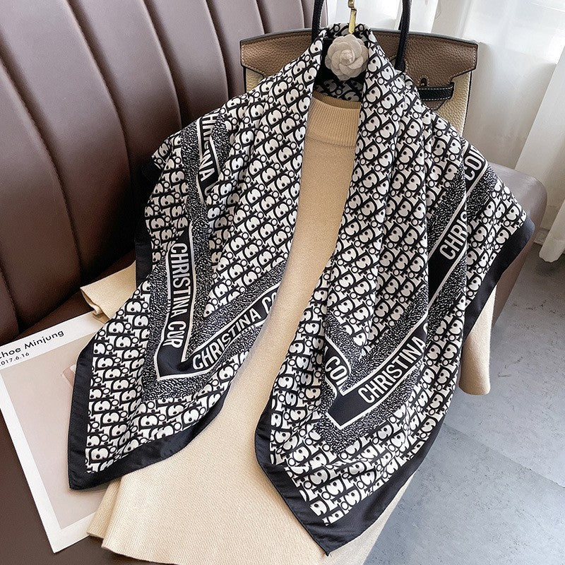 Women's Summer Fashion Trendy Navy Style Professional Square Scarfs