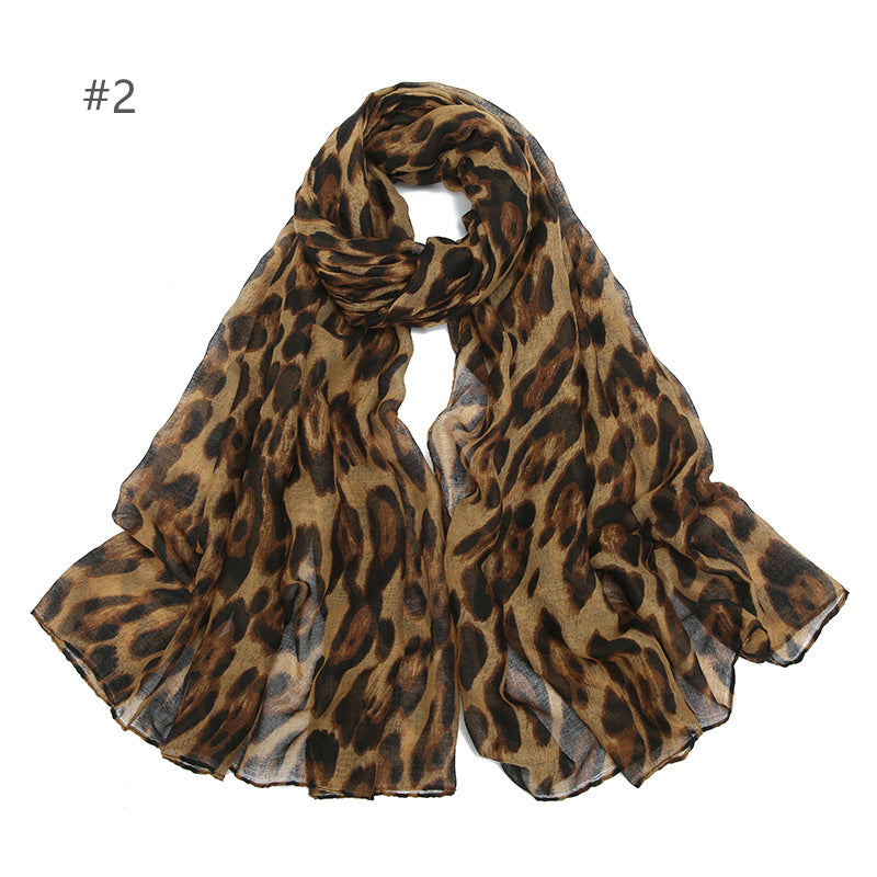 Women's Travel Sun Protection Voile Printed Classic Scarfs