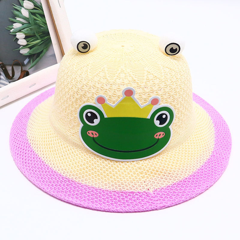 Children's Straw Summer Fisherman Boy Sun Protection The Kids' Headwear