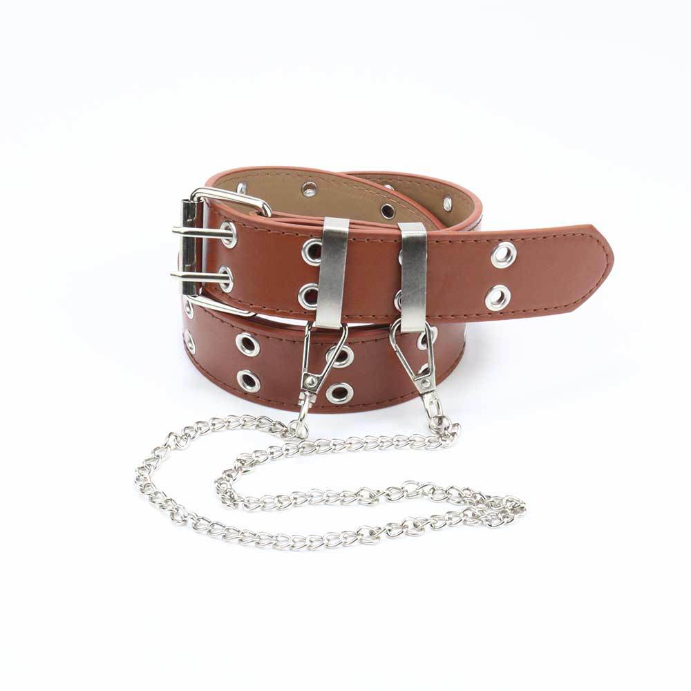 Ornament Niche Design Pink Chain Jeans Belts