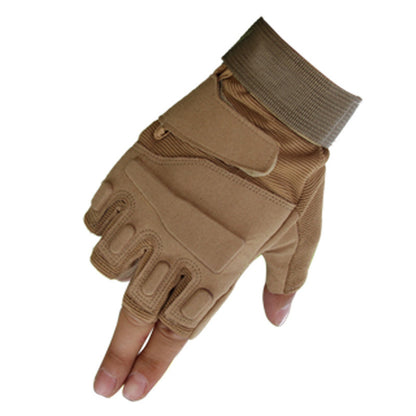 Men's Black Eagle Tactical Half Finger Climbing Special Gloves