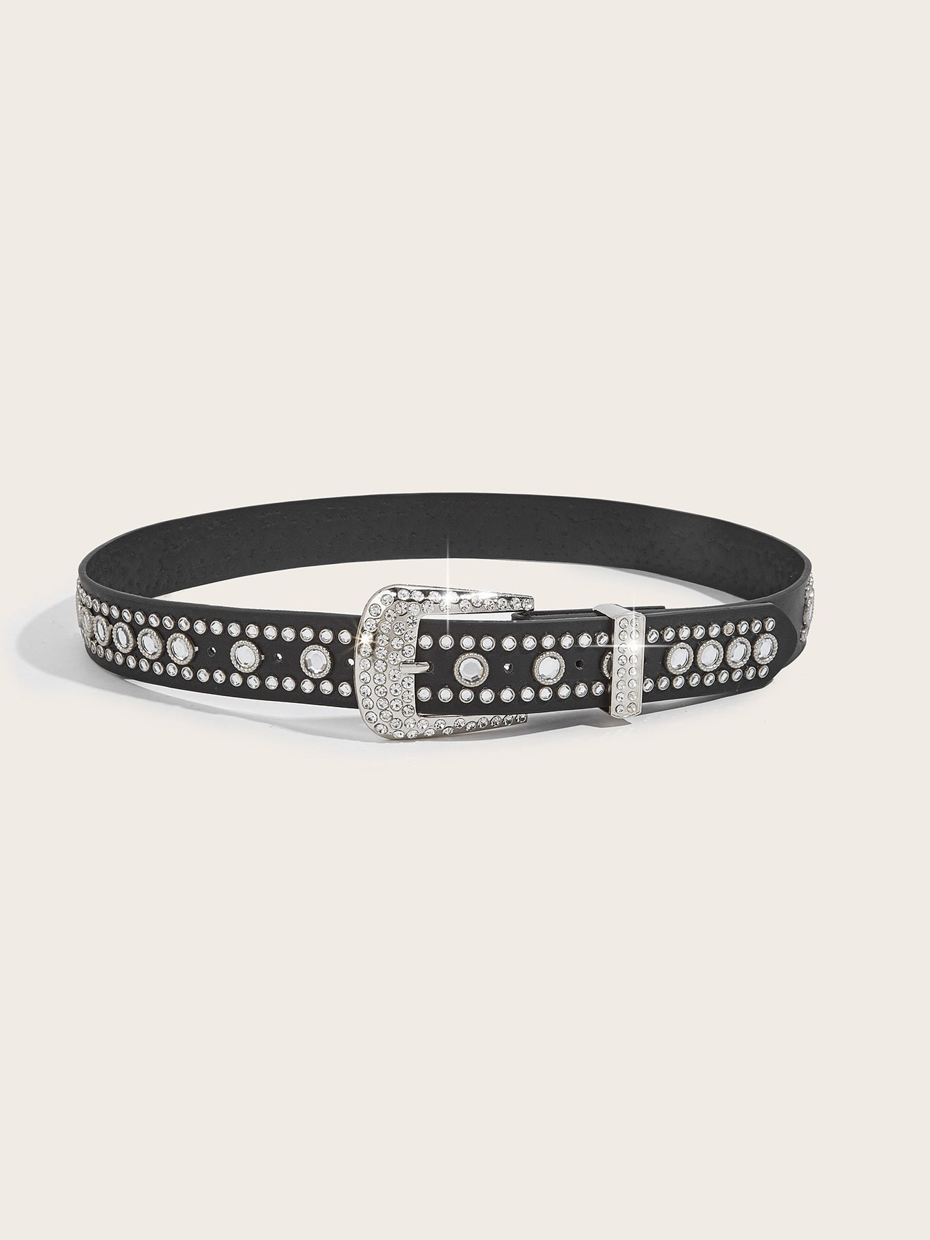 Diamond Band Punk Rivet Rhinestone Hip Hop Belts