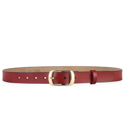 Women's Pin Buckle Leather Decorative Fashion Cowhide Belts