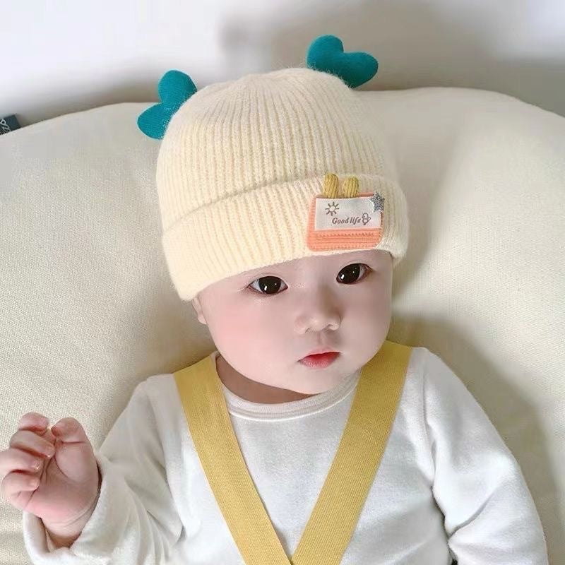 Hat Winter Cute Born Infant Wool Kids' Headwear