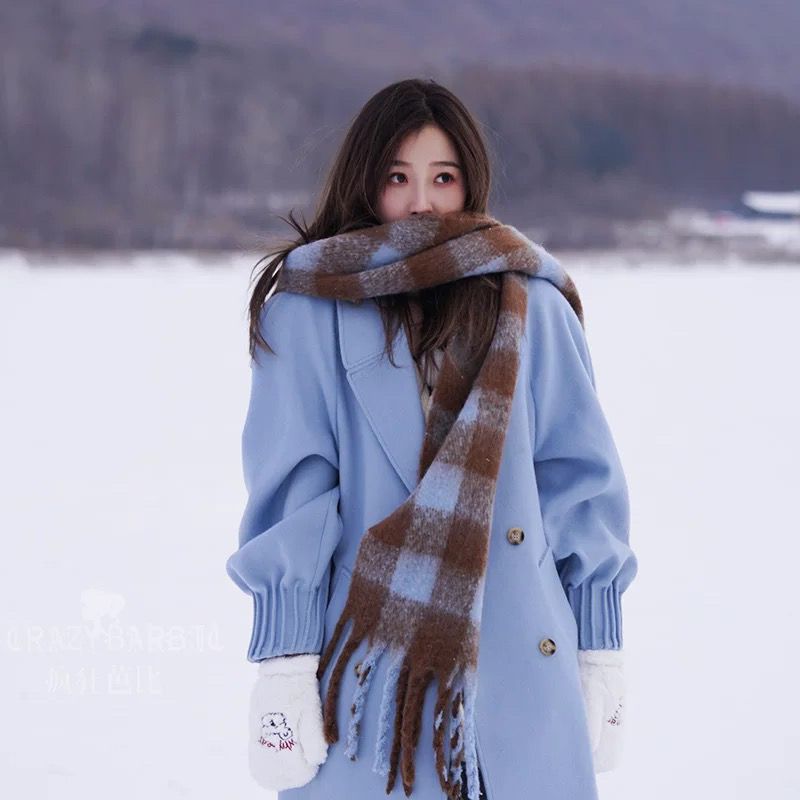 Love Female Winter High-grade Style Korean Cute Scarfs