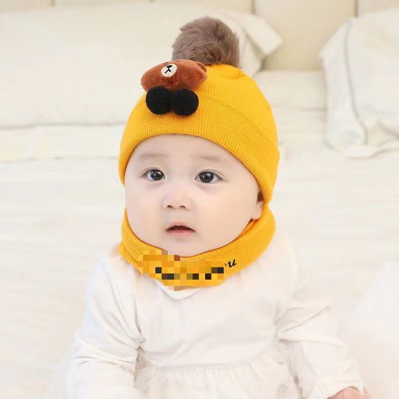 Warm Thickened Plush Bonnet Woolen Earmuffs Kids' Headwear