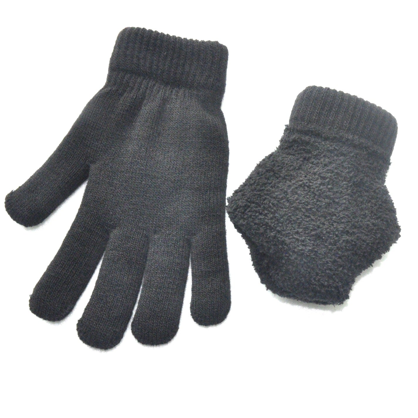 Adult Winter Warm Veet Padded Thickened Double Layer Riding Gloves