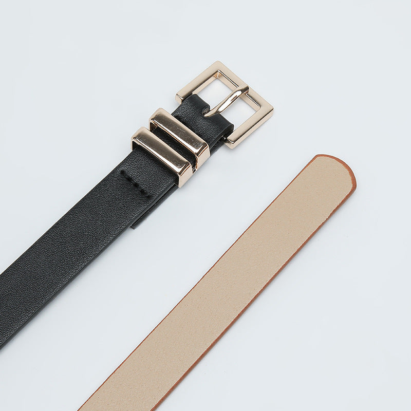 Women's Buckle Thin Simple Decoration Light Luxury Belts