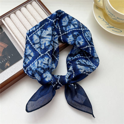 Women's Towel Soft Literary Decoration Silk Retro Scarfs