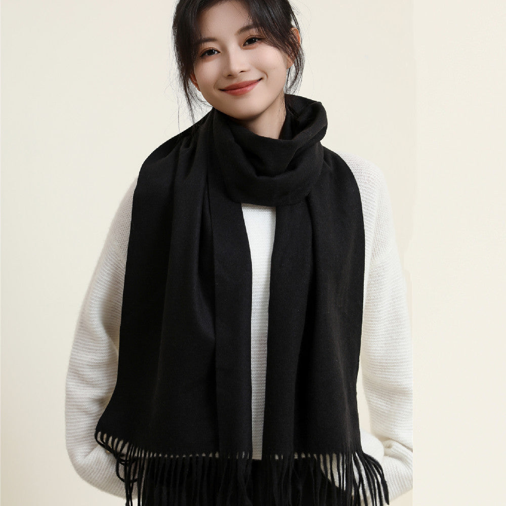 Women's Style Versatile Winter Thickened Business Wool Scarfs