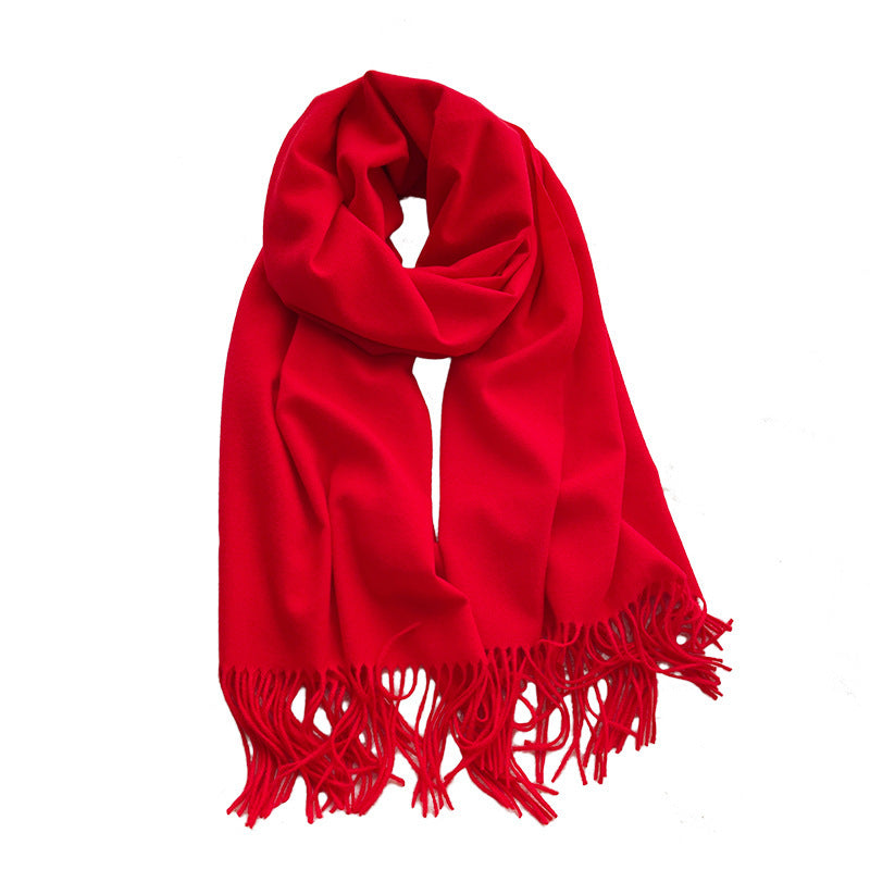 Women's & Men's Standard Artificial Cashmere Pure Color Warm Scarfs