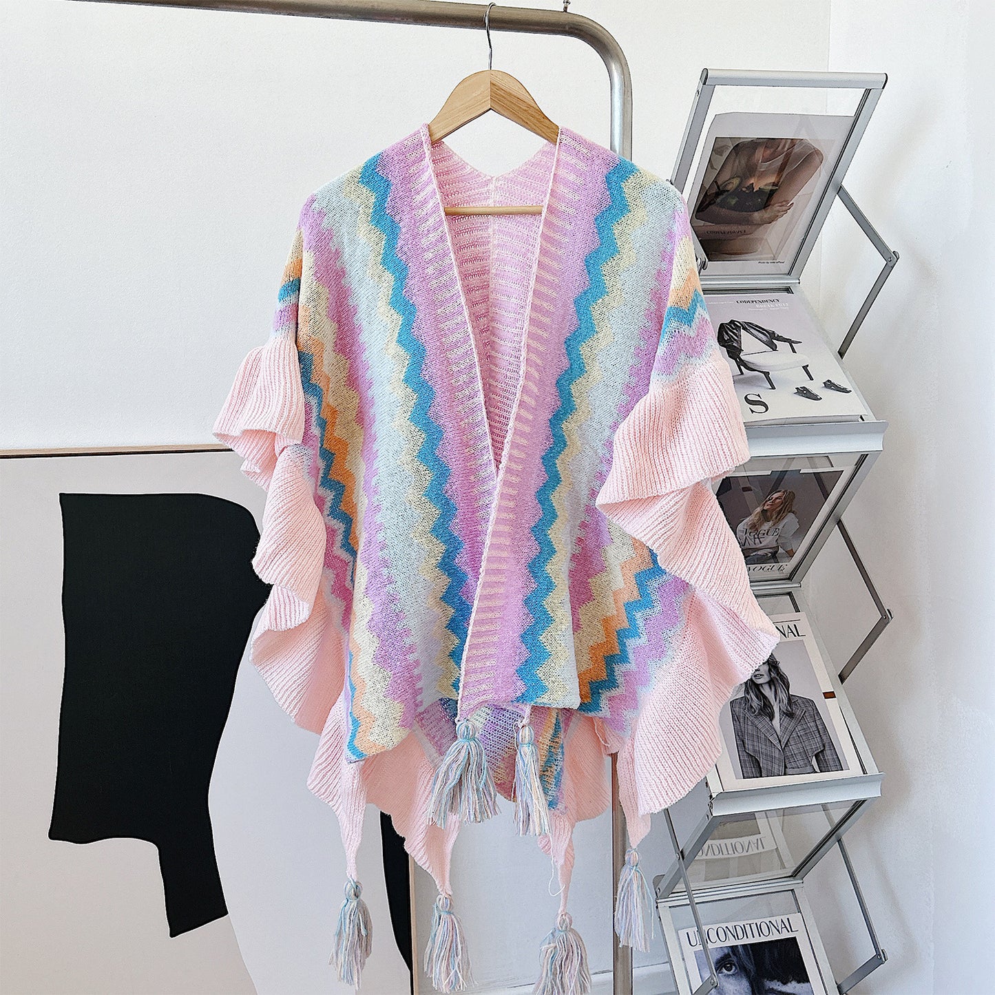 Women's Ear Fashion Wear Knitted Cape Bohemian Scarfs